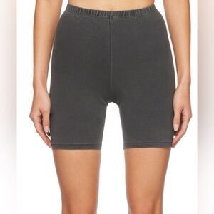 Skims Lounge Life Bike Shorts, size S, Ash